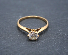 Bague solitaire jaune d'occasion  Paris XIII