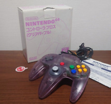 Controle Nintendo 64 N64 roxo cristal na caixa jogo Japão frete grátis comprar usado  Enviando para Brazil