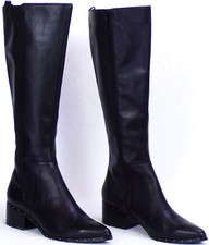 BLEECKER & BOND 9.5M black knee-high point-toe boots leather + fabric uppers comprar usado BLEECKER & BOND 9.5M black knee-high point-toe boots leather + fabric uppers comprar usado  Enviando para Brazil