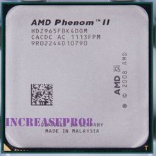AMD Phenom II X4 965 3.4GHz HDZ965FBK4DGM Gniazdo procesora AM3 CPU 125W 2000MHz na sprzedaż  Wysyłka do Poland