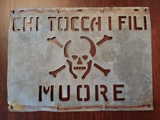 Vecchia tabella insegna usato  San Costanzo