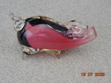 Glass pig pink for sale  SWINDON