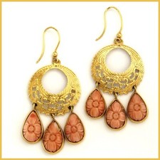 Orecchini vintage 18k usato  Modena
