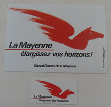 Lot stickers mayenne d'occasion  Expédié en Belgium