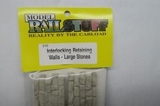 RAILSTUFF #210 PAREDES DE CONTENÇÃO INTERTRAVADAS PEDRAS GRANDES 6 X 1 1/4" LEIA! comprar usado  Enviando para Brazil