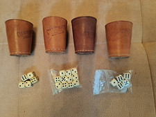 Würfelbecher echt leder gebraucht kaufen  Bochum