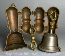 Usado, Suporte de adaga Vajira Bell 7,2 polegadas antigo tibetano cobre dourado meteorito Phurba comprar usado  Enviando para Brazil