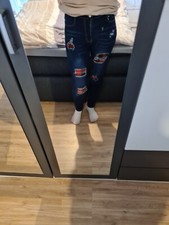 Patchwork skinny jeans gebraucht kaufen  Hermeskeil