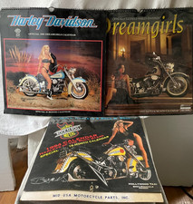 Vintage Harley Davidson Motocicletas Calendário Lote de 3: Dream Girls Pin-Up Girls comprar usado  Enviando para Brazil
