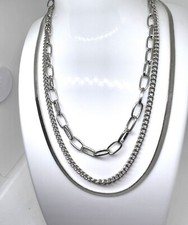 Silver tone layered for sale  Albany