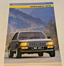 Brochure peugeot 505 d'occasion  Quarré-les-Tombes