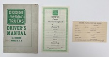 Manual do driver Dodge original "Job-Rated" C-3 #D-15239 e documentos de serviço comprar usado  Enviando para Brazil