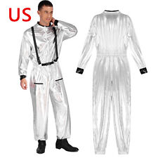 Fantasia masculina de astronauta traje espacial Halloween macacões cosplay comprar usado  Enviando para Brazil