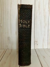 Antique bible black for sale  LONDON