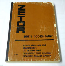 Teilekatalog / Parts Catalog Zetor Traktor / Schlepper 10011 / 10045 / 16045 na sprzedaż  Wysyłka do Poland