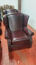 Real leather armchair for sale  BLACKBURN
