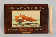 Placa de estanho antiga RARA, barco de madeira de mogno Runabout Lake, verniz marinho Valspar comprar usado Placa de estanho antiga RARA, barco de madeira de mogno Runabout Lake, verniz marinho Valspar comprar usado  Enviando para Brazil