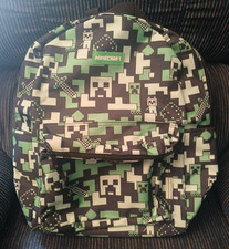 Mochila infantil Minecraft Creeper preta e verde 17" - 115665 comprar usado  Enviando para Brazil