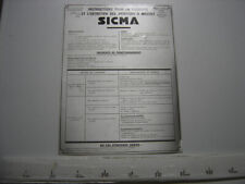 Sicma aluminum plate d'occasion  Expédié en Belgium