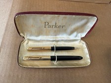 Caneta-tinteiro preta aerométrica EUA Parker 51 1/10 12K GF topo de joia com lápis comprar usado  Enviando para Brazil