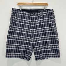 Bermuda masculina Volcom 36 preta xadrez bolso elástico casual comprar usado  Enviando para Brazil