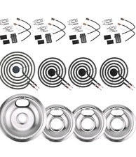 Queimadores de fogão elétrico queimador de prata W10196405(8”) W10196406(6”) comprar usado  Enviando para Brazil