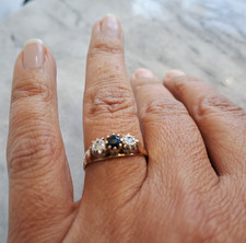 Vintage sapphire diamond for sale  UK