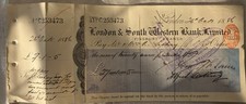 Antique cheque london for sale  LONDON