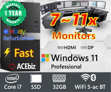 Usado, Monitor Dell i7 7~11x computador comercial Windows 11 HDMI até 64GB RAM/2TB SSD comprar usado  Enviando para Brazil