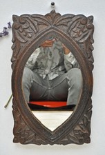 Decoração de parede de madeira esculpida à mão moldura de espelho detalhes finos comprar usado  Enviando para Brazil