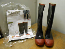 Botas de joelho de borracha forradas de pano Wenzel - Preto e vermelho - Tamanho 8 NOVAS! comprar usado  Enviando para Brazil