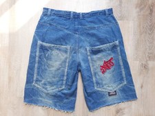 Shorts jeans vintage anos 2000 JNCO bordado logotipo tamanho 34 shorts skatista Y2K comprar usado  Enviando para Brazil