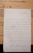 lettre du Marechal Randon à propos de l'invitation de la baronne Haussman comprar usado  Enviando para Brazil