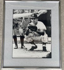 Foto autografada de búfalo preto e branco Johnny Bench com programa comprar usado  Enviando para Brazil