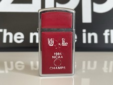 Zippo 1985 Slim Red Ultralite, University of Louisville NCAA CHAMPS, Basketball, używany na sprzedaż  PL