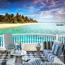 Vlies Fototapete Wandtapete Wandbilder 3D Schöne Insel Balkon Meerblick 1372 comprar usado  Enviando para Brazil