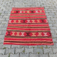 Tapete Kilim Boêmio Vermelho, Tapete de Sala de Estar 3,9x5,6 pés, Tapete de Área 4x6 pés Tapete Feito à Mão comprar usado  Enviando para Brazil