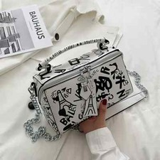 Bolsas e bolsas femininas de couro moda bolsas transversais femininas de grafite comprar usado  Enviando para Brazil