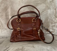 Bolsa satchel Dooney & Bourke florentina castanha grande cúpula com zíper comprar usado  Enviando para Brazil