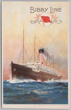 Bibby line postcard for sale  GLASGOW