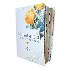 Biblia de Estudio Teologico para Mujer RV1960 imit piel tejida floral con Indice comprar usado  Enviando para Brazil
