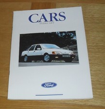Folheto Ford 1989 Fiesta XR2 Escort XR3I Orion Ghia Sierra Sapphire Scorpio comprar usado  Enviando para Brazil
