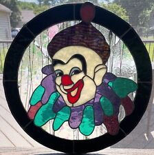 stained glass circus clown for sale  Vienna