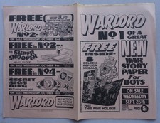 Warlord comic flyer for sale  UK