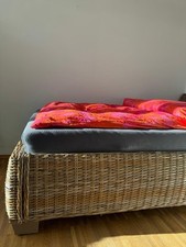 Rattanbett 120cm guter gebraucht kaufen  Brigachtal