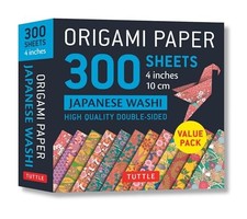 Usado, Origami Paper 300 sheets Japanese Washi Patterns 4" (10 cm): Tuttle Origami Pape comprar usado  Enviando para Brazil