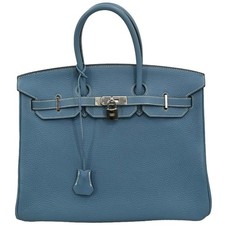 Używany, Hermes Blue Jean Taurillon Clemence Birkin 35 Torebka PK□M 11 195550 na sprzedaż  Wysyłka do Poland