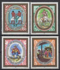 Áustria 1984-1987 Sc# B349-B352 Estado perfeito, sem marca de charneira selo correio diário selos de filatelia comprar usado  Enviando para Brazil