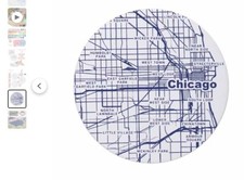 Chicago map coasters for sale  Ayden