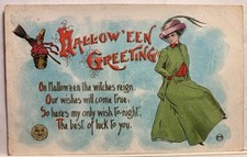 Vintage halloween postcard for sale  Carmichael
